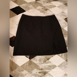 Cotton on black slit skirt